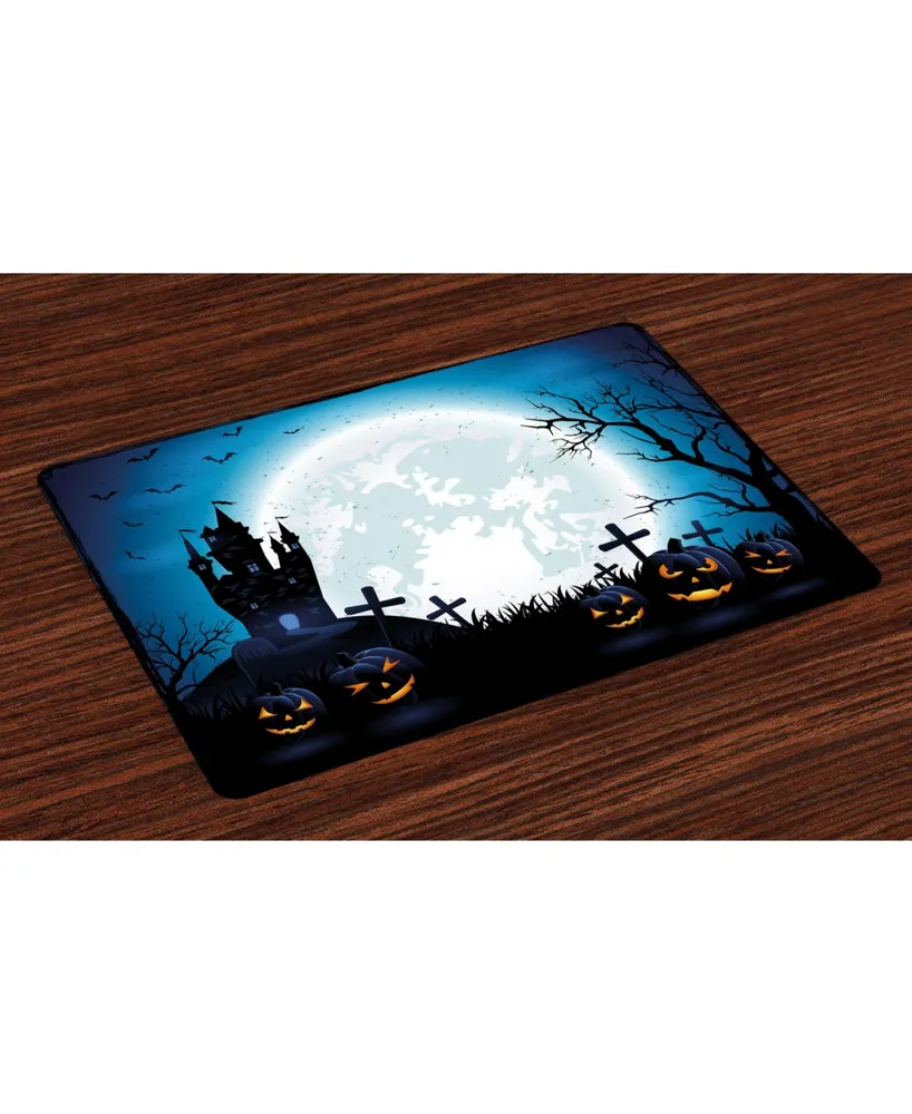 Ambesonne Halloween Place Mats