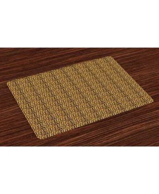 Ambesonne Leopard Print Place Mats, Set of 4