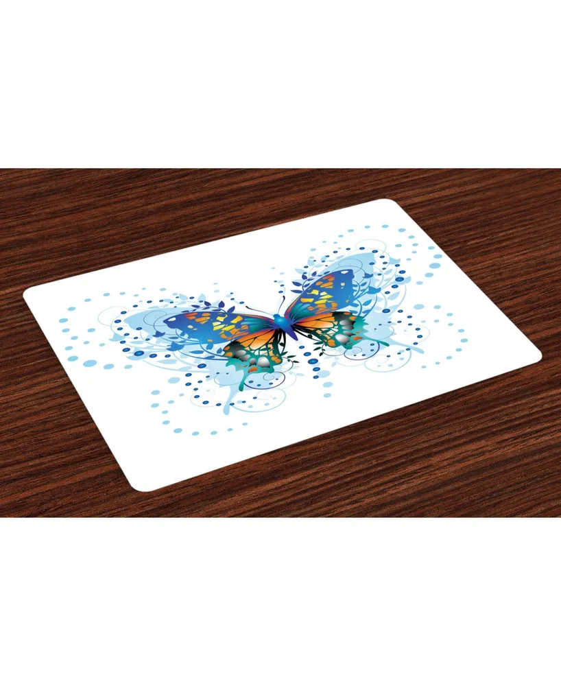 Ambesonne Swallowtail Butterfly Place Mats