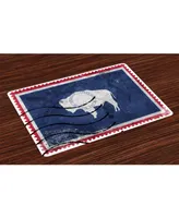 Ambesonne Wyoming Place Mats, Set of 4