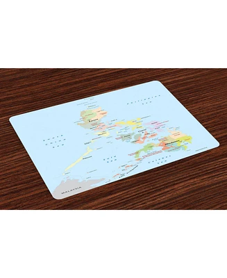 Ambesonne Philippine Place Mats, Set of 4