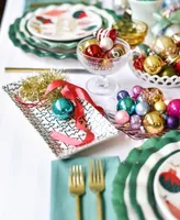Coton Colors Retro Christmas Village Platter