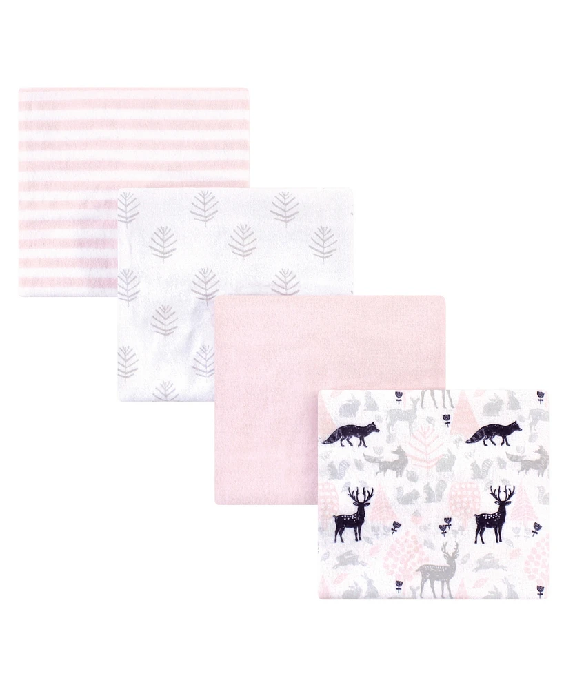 Hudson Baby Infant Girl Cotton Flannel Receiving