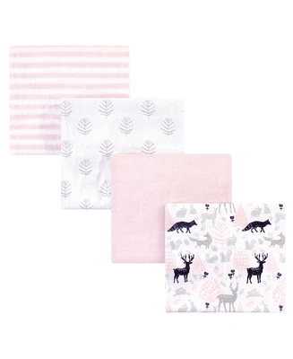 Hudson Baby Infant Girl Cotton Flannel Receiving
