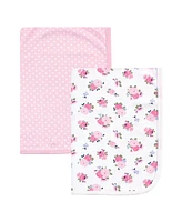 Luvable Friends Interlock Cotton Swaddle Blanket, 2 pack