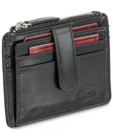 Men's Mancini Equestrian2 Collection Rfid Secure Card Case and Coin Pocket