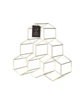 Viski Belmont Geo Wine Rack - Gold