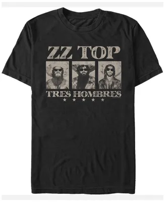 Fifth Sun Zz Top Men's Tres Hombres Most Wanted Portraits Short Sleeve T-Shirt
