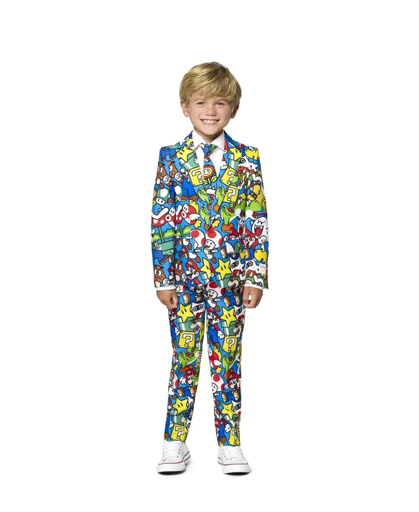 Opposuits Little Boys Super Mario Licensed Suit