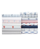 Nautica Beaux Stripe Cotton Percale -Piece Sheet Set