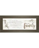 Classy Art We Are Family by Marla Rae Framed Print Wall Art, 18" x 42"