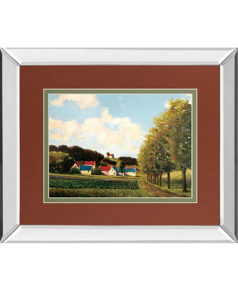 Classy Art Little Farms by Pieter Molenaar Mirror Framed Print Wall Art, 34" x 40"