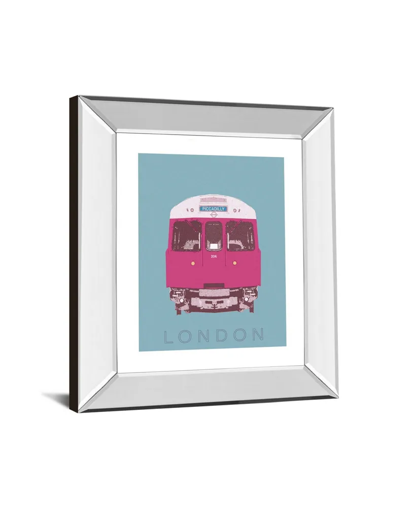 Classy Art London Transport 3 by Ben James Mirror Framed Print Wall Art, 22" x 26"