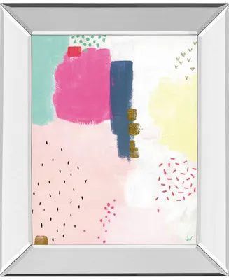 Classy Art Dots and Colors-Speckle by Joelle Wehkamp Mirror Framed Print Wall Art, 22" x 26"
