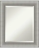 Amanti Art Elegant Brushed Framed Bathroom Vanity Wall Mirror