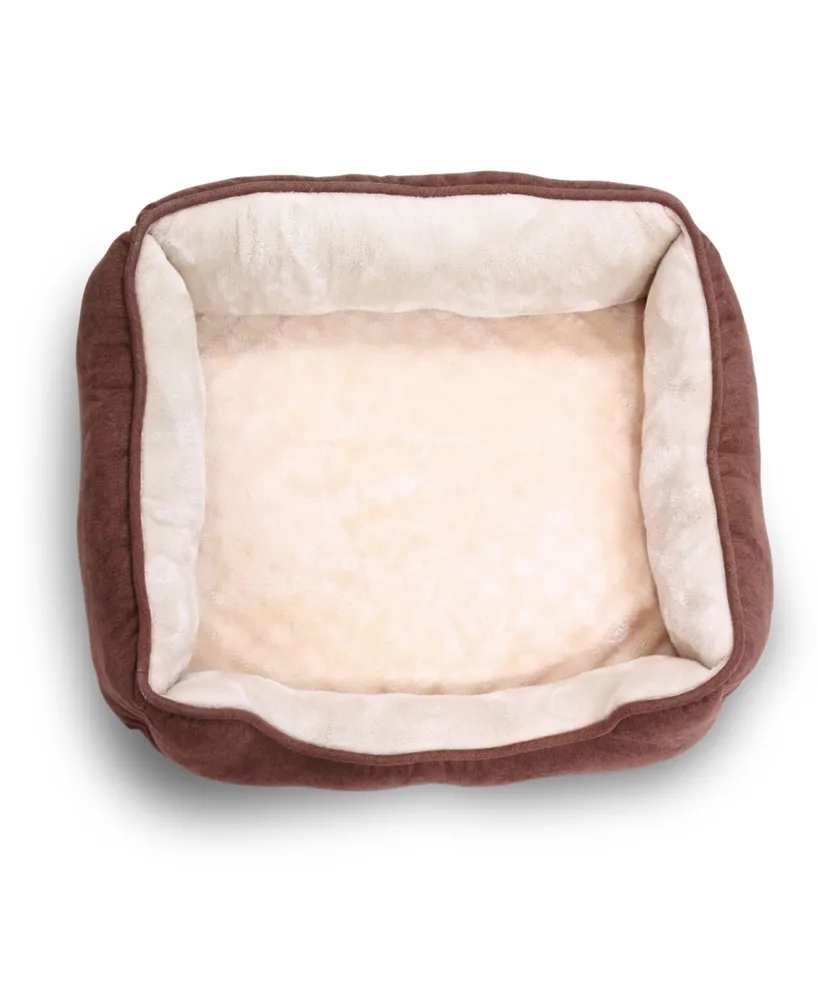 Happycare Textiles Orthopedic Rectangle Bolster Pet Bed