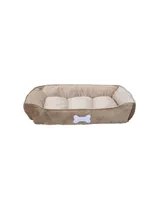 Happycare Textiles Classic Rectangle Large Dog and Pet Bed