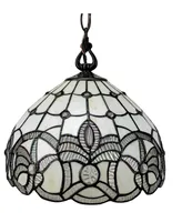Amora Lighting Tiffany Style Ceiling Fixture