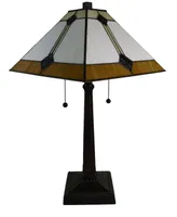 Amora Lighting Tiffany Style Mission Design Table Lamp