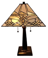 Amora Lighting Tiffany Style Mission Table Lamp