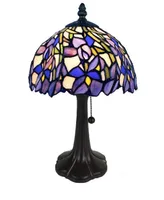 Amora Lighting Tiffany Style Iris Table Lamp