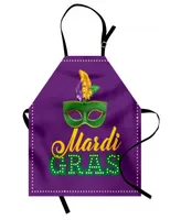 Ambesonne Mardi Gras Apron