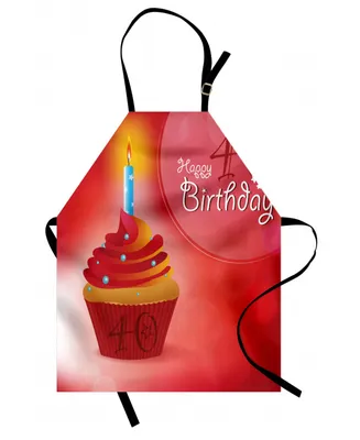 Ambesonne 40th Birthday Apron