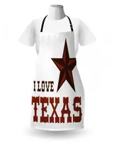 Ambesonne Texas Star Apron