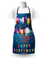 Ambesonne 13th Birthday Apron