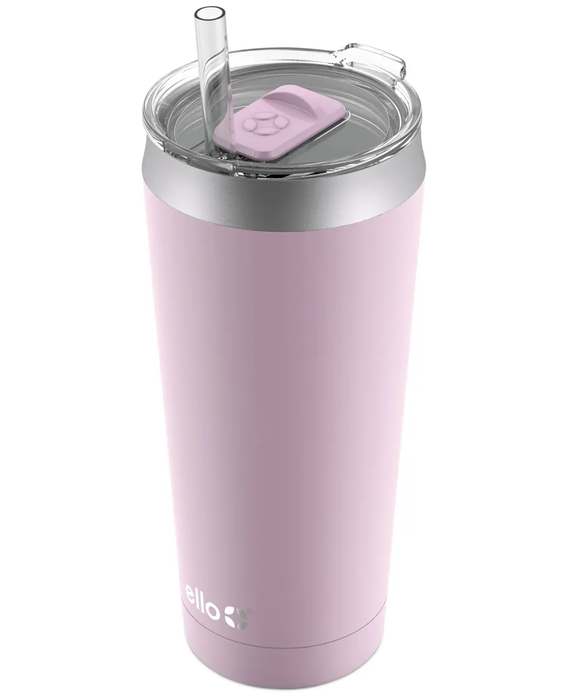 Ello Beacon Stainless Steel Coffee Tumbler, Cashmere Pink