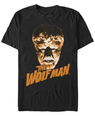 Universal Monsters Men's the Wolfman Big Face Logo Short Sleeve T-Shirt