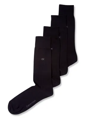 Calvin Klein Men's Socks, 4 Pack Solid