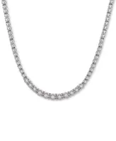 Wrapped in Love Diamond Graduated (1/2 c.t. t.w.) 17" Statement Necklace in Sterling Silver, Created for Macy's