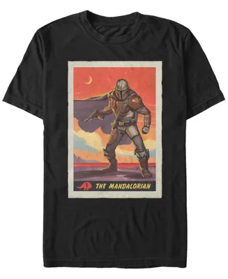 Star Wars Men's Mandalorian Boba Fett Poster T-shirt