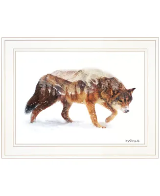 Trendy Decor 4U Arctic Wolf by andreas Lie, Ready to hang Framed Print, Frame