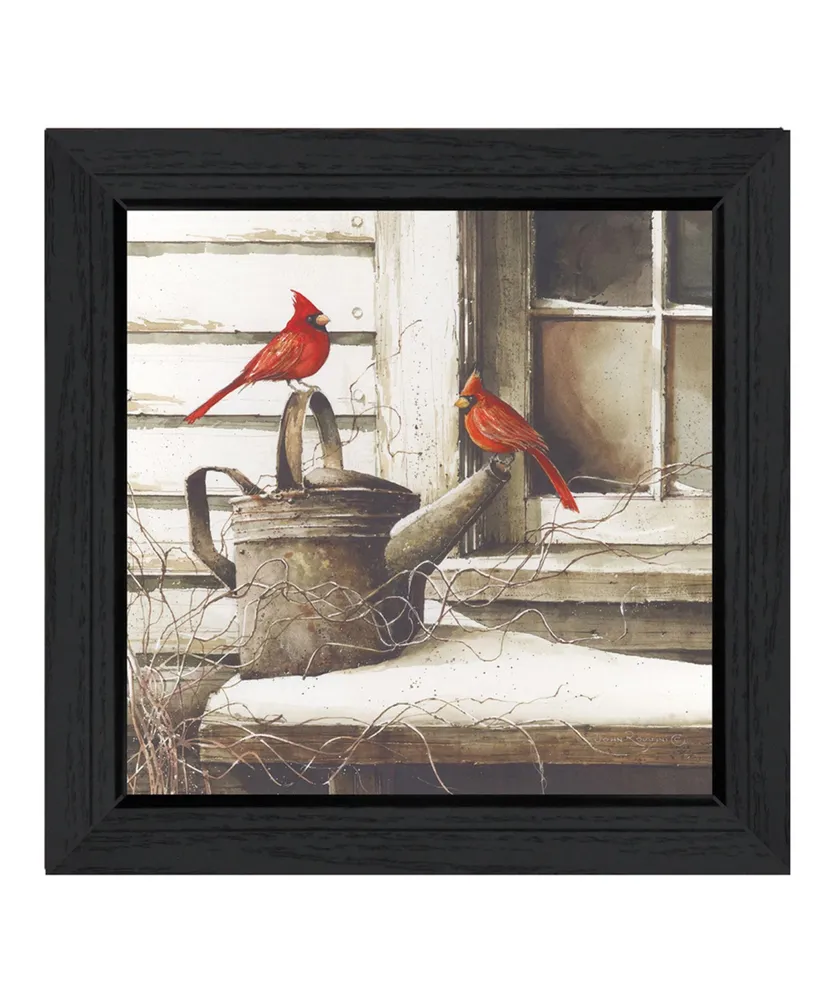 Trendy Decor 4U Waiting For Spring By John Rossini, Printed Wall Art, Ready to hang, Black Frame, 15" x 15"