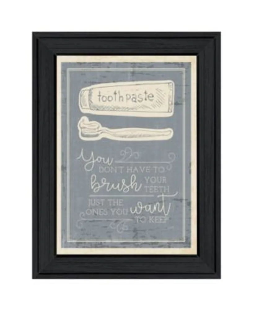 Trendy Decor 4u Brush Teeth By Misty Michelle Ready To Hang Framed Print Collection