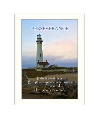 Trendy Decor 4U Perseverance By Trendy Decor4U, Printed Wall Art, Ready to hang, White Frame, 14" x 10"