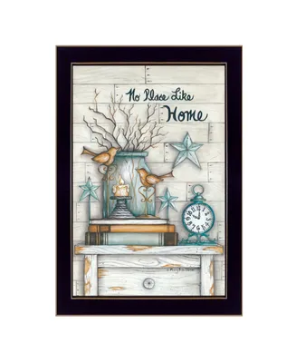 Trendy Decor 4U No Place Like Home By Mary June, Printed Wall Art, Ready to hang, Frame