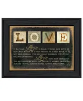 Trendy Decor 4U Love By Marla Rae, Printed Wall Art, Ready to hang, Black Frame, 20" x 26"