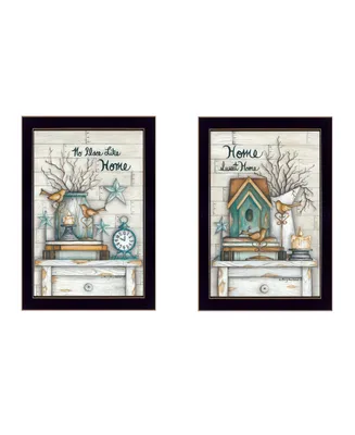 Trendy Decor 4U Home Sweet Home Collection By Mary June, Printed Wall Art, Ready to hang, Frame