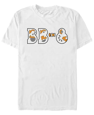 Star Wars Men's Episode Ix Bb-8 Droid Text T-shirt