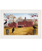 Trendy Decor 4U Autumn Gold by Billy Jacobs, Ready to hang Framed Print, White Frame, 15" x 11"