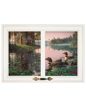 Trendy Decor 4U Northern Tranquility by Kim Norlien, Ready to hang Framed Print, Window-Style Frame