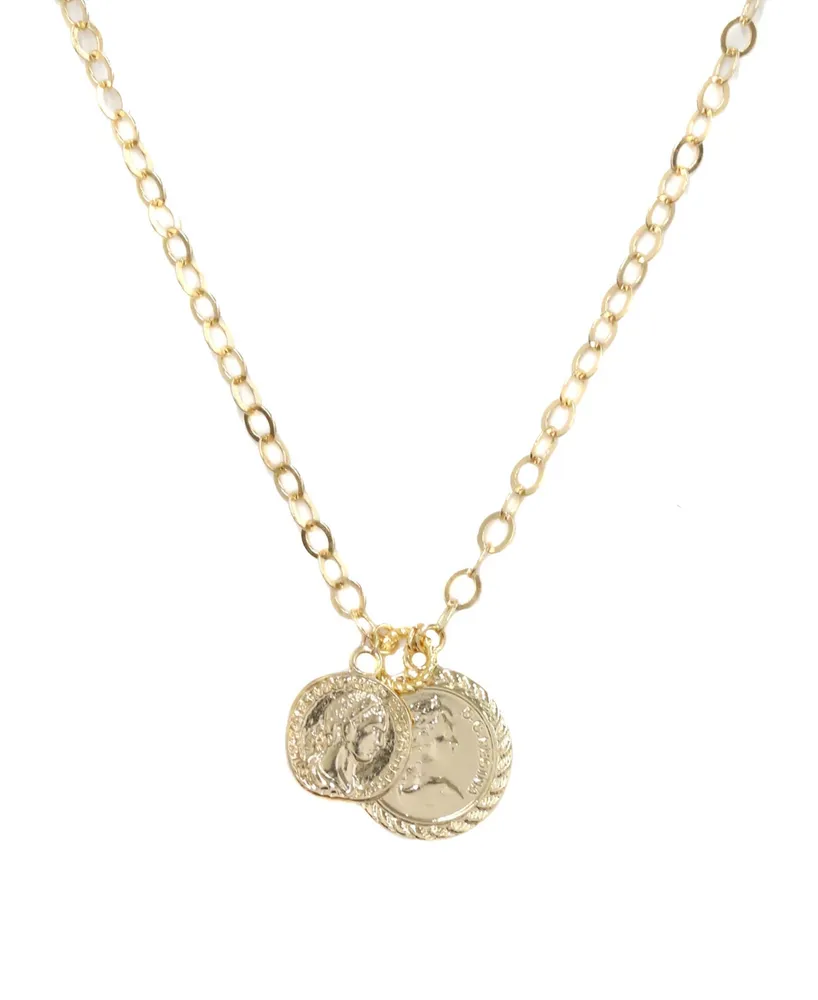 Icon Brand DOUBLE COIN NECKLACE UNISEX - Necklace - silver-coloured -  Zalando.ie