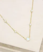 Ettika Olivia Opal and Crystal Necklace