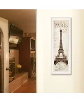 Trendy Decor 4U Paris Panel by Cloverfield Co, Ready to hang Framed Print, Frame