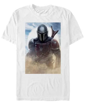 Star Wars Men's Mandalorian Boba Fett Poster T-shirt