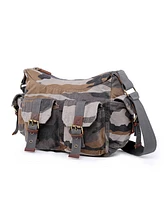 Tsd Brand Camo Canvas Messenger Bag