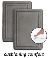 Microdry SpeedDry 17" x 24" 2-Pack Memory Foam Bath Mat Set